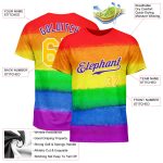 Pride Month LGBT T-Shirt - Custom Rainbow Love Is Love Performance Tee Custom Rainbow For Pride Month Love Is Love LGBT Performance