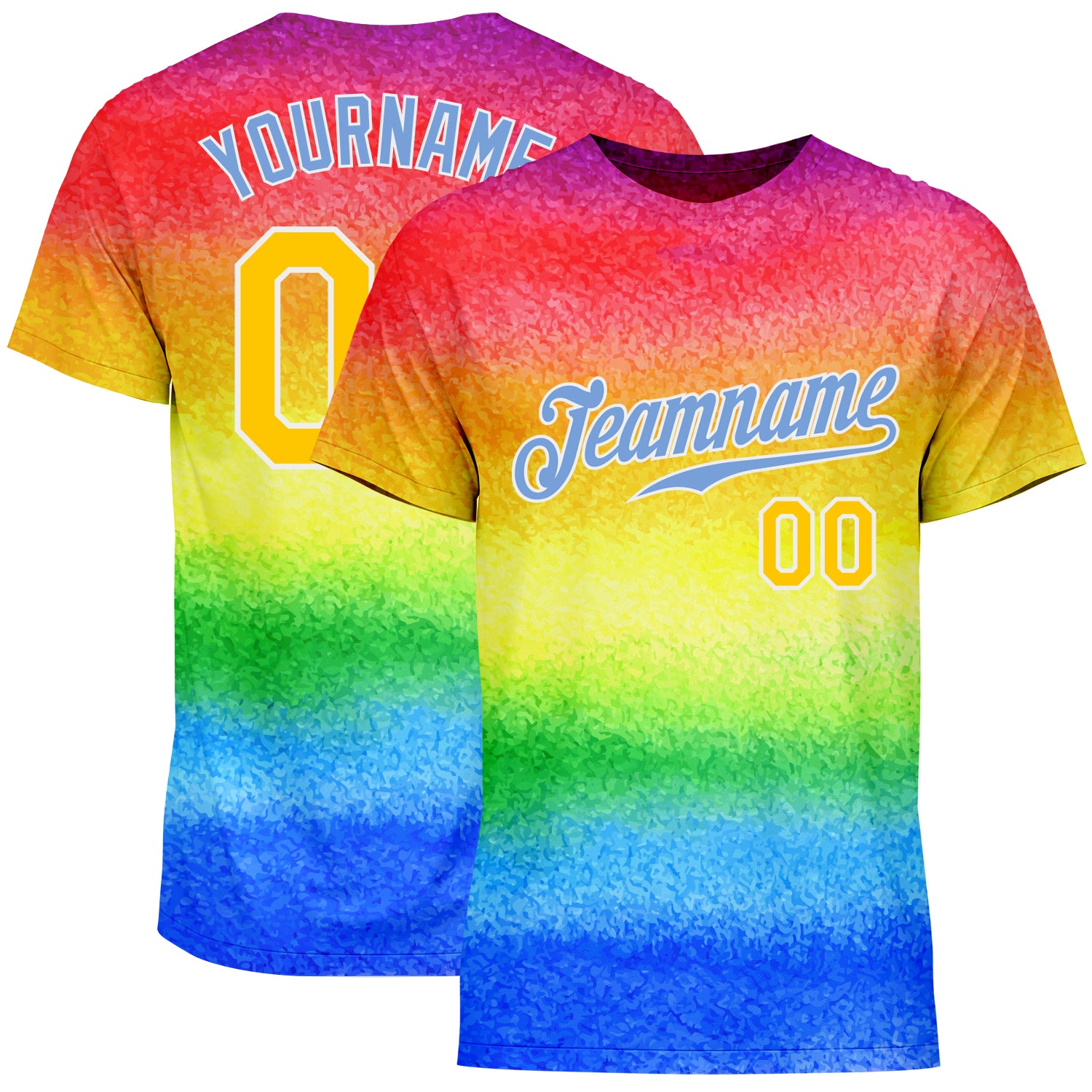 LGBT Pride Month Custom Rainbow Love Is Love T-Shirt - Performance Style 2200 Custom Rainbow For Pride Month Love Is Love