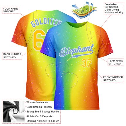 LGBT Pride Month Custom Rainbow Love Is Love T-Shirt - Performance Style 2200 Custom Rainbow For Pride Month Love Is Love