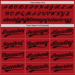 Custom Authentic Baseball Jersey - Red and Black Design for Personalized Style Custom Red Black Authentic Baseball Jersey