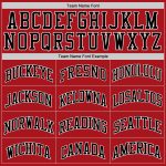 Custom Authentic Throwback Basketball Jersey Red Black White Design Custom Red Black-White Authentic Throwback Basketball