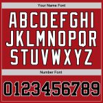 Custom Authentic Throwback Basketball Jersey Red Black White Design Custom Red Black-White Authentic Throwback Basketball