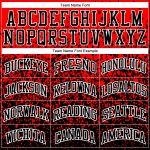 Custom Basketball Jersey Sublimation Round Neck Red Black White Suit Custom Red Black-White Round Neck Sublimation Basketball