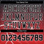 Custom Sublimation Basketball Jersey Red Black White Round Neck Style 3503 Custom Red Black-White Round Neck Sublimation