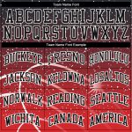 Custom Sublimation Basketball Jersey Red Black White Round Neck Style 3503 Custom Red Black-White Round Neck Sublimation