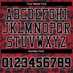 Custom Sublimation Basketball Jersey Red Black White Round Neck Style 5843 Custom Red Black-White Round Neck Sublimation