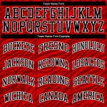 Custom Basketball Jersey Sublimation Red Black White Round Neck Style 7474 Custom Red Black-White Round Neck Sublimation