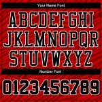 Custom Basketball Jersey Sublimation Red Black White Round Neck Style 7474 Custom Red Black-White Round Neck Sublimation