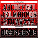 Custom Basketball Jersey Sublimation Round Neck Red Black White Suit Custom Red Black-White Round Neck Sublimation Basketball