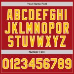Custom Red Gold White Baseball Jersey Authentic Design for Sports Fans Custom Red Gold-White Authentic Baseball Jersey