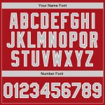 Custom Red Gray White Baseball Jersey - Authentic Team Apparel, Personalized Unique Design Custom Red Gray-White Authentic