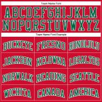 Custom Authentic Throwback Basketball Jersey Red Green White Design Custom Red Kelly Green-White Authentic Throwback Basketball