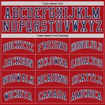 Custom Authentic Throwback Basketball Jersey - Red Navy White Design Custom Red Navy-White Authentic Throwback Basketball
