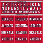 Custom Authentic Football Jersey - Red Navy-White Mesh Design for Fans Custom Red Navy-White Mesh Authentic Football Jersey