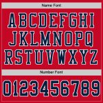 Custom Authentic Football Jersey - Red Navy-White Mesh Design for Fans Custom Red Navy-White Mesh Authentic Football Jersey