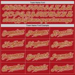 Custom Red Gold White Authentic Fade Baseball Jersey - Fashion Style Custom Red Old Gold-White Authentic Fade Fashion Baseball