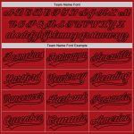 Custom Red and Black Authentic Baseball Jersey - Personalized Team Apparel Custom Red Red-Black Authentic Baseball Jersey
