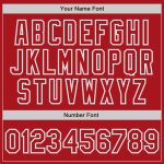 Custom Authentic Baseball Jersey - Red and Gray Design, Perfect for Fans and Players Custom Red Red-Gray Authentic Baseball