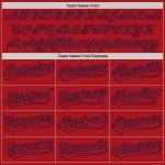 Custom Red Navy Baseball Jersey for Men - Authentic Style 6170 Custom Red Red-Navy Authentic Baseball Jersey Style 6170