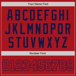 Custom Red Navy Baseball Jersey for Men - Authentic Style 6170 Custom Red Red-Navy Authentic Baseball Jersey Style 6170