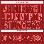 Red White 3D Pattern Authentic Baseball Jersey - Custom Design for Ultimate Fan Style Custom Red Red-White 3D Pattern Design