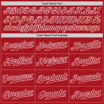 Custom Red White Authentic Baseball Jersey for Men - Personalized Team Apparel Custom Red Red-White Authentic Baseball Jersey