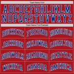 Custom Red Royal White Basketball Jersey Authentic Throwback for Sports Fans Custom Red Royal-White Authentic Throwback Basketball