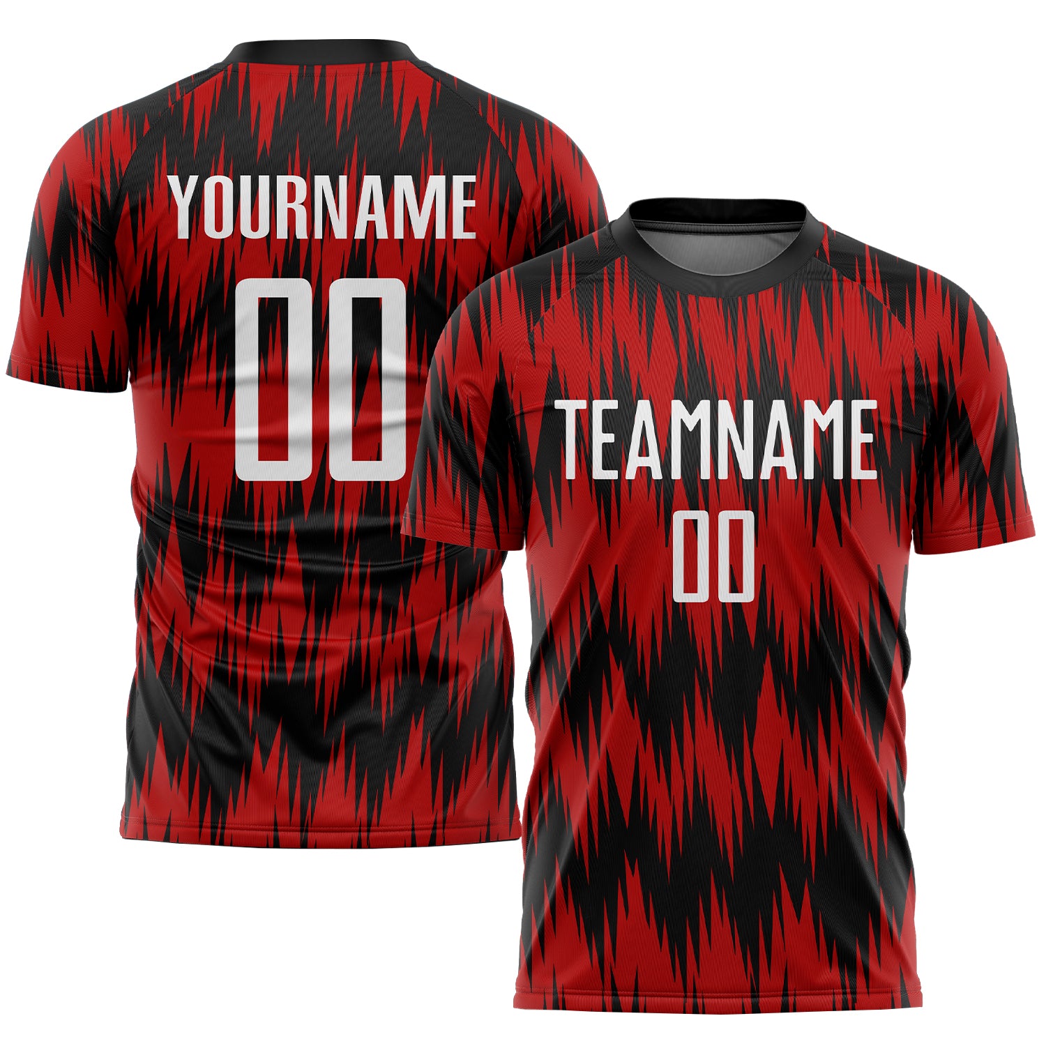 Custom Red White-Black Sublimation Soccer Uniform Jersey Style 3416 Red White Black Custom Soccer Uniform Jersey Sublimation Style 3416 Custom Red White-Black Sublimation Soccer Uniform Jersey