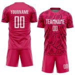 Custom Sublimation Soccer Uniform Jersey Red White Black Style 5967 Custom Red White-Black Sublimation Soccer Uniform Jersey