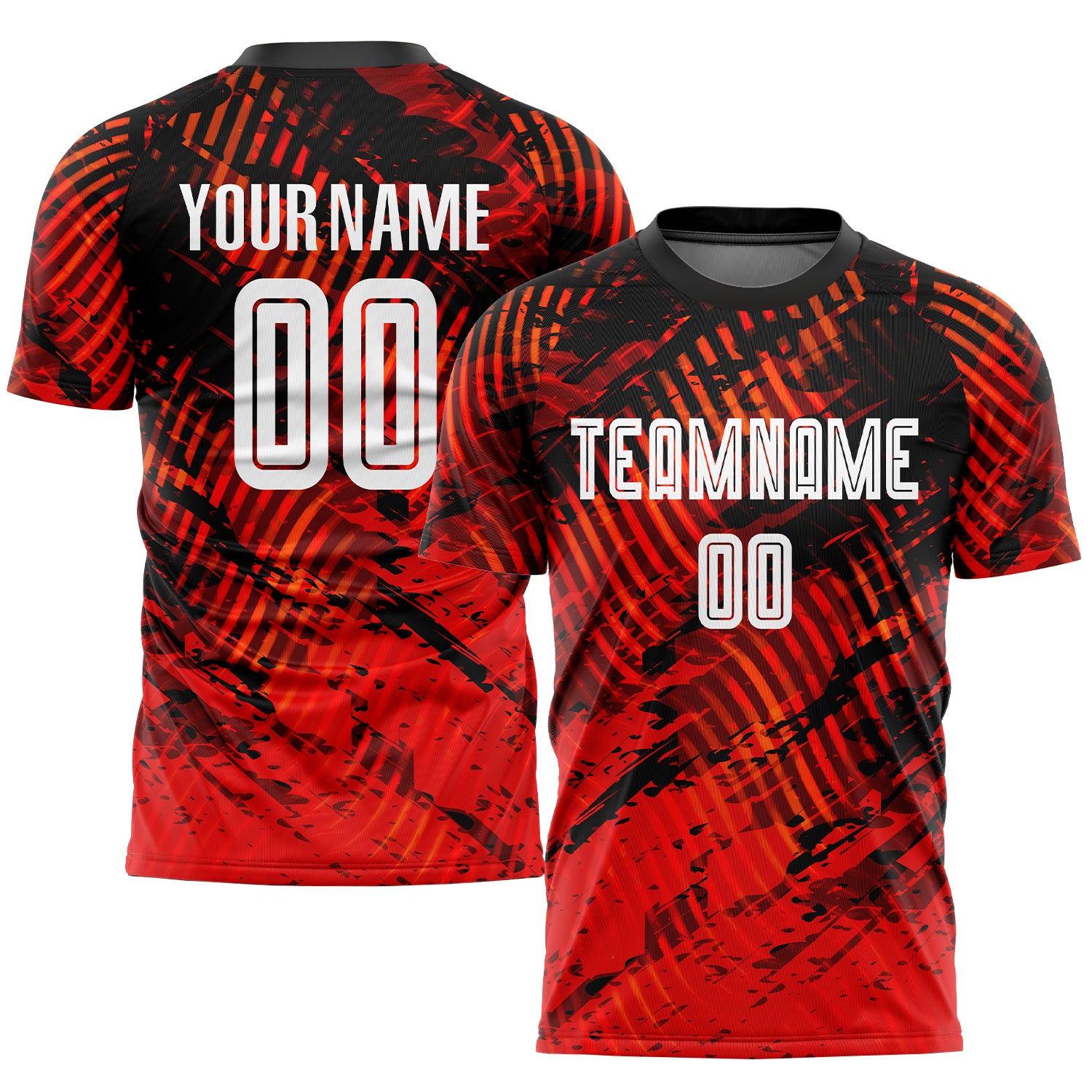Custom Red White-Black Sublimation Soccer Uniform Jersey Style 8041 Custom Red White Black Soccer Jersey Uniform - Sublimation Style 8041 Custom Red White-Black Sublimation Soccer Uniform Jersey