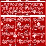 Custom Christmas 3D Bomber Varsity Jacket Red White Full-Snap Letterman Custom Red White Christmas 3D Bomber Full-Snap Varsity
