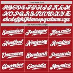 Custom Red White Gray Baseball Jersey - Authentic Team Wear for Fans Custom Red White-Gray Authentic Baseball Jersey