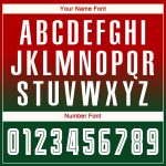 Custom Red Green White Soccer Jersey Long Sleeve Fade Fashion Uniform Custom Red White-Green Sublimation Long Sleeve Fade