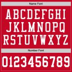 Red White Authentic Custom Football Jersey - Personalized Mesh Design Custom Red White Mesh Authentic Football Jersey