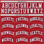 Custom Red White Navy Throwback Basketball Jersey - Authentic Style Custom Red White-Navy Authentic Throwback Basketball
