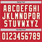 Red White Gold Custom Hockey Jersey - Personalized Team Apparel Custom Red White-Old Gold Hockey Jersey