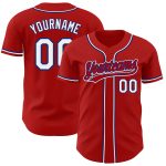 Custom Red White Royal Baseball Jersey - Authentic Style 4344 Custom Red White-Royal Authentic Baseball Jersey Style 4344