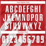 Custom Sublimation Soccer Jersey - Red and White Team Uniform Custom Red White Sublimation Soccer Uniform Jersey