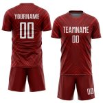 Custom Red White Soccer Jersey Sublimation Uniform Style 5563 - Perfect for Teams and Training Custom Red White Sublimation