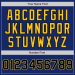 Custom Black Gold Authentic Baseball Jersey - Personalized Royal Design Custom Royal Black-Gold Authentic Baseball Jersey