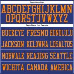 Custom Blaze Orange Mesh Football Jersey - Authentic Custom Design Custom Royal Blaze Orange Mesh Authentic Football Jersey