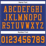 Custom Blaze Orange Mesh Football Jersey - Authentic Custom Design Custom Royal Blaze Orange Mesh Authentic Football Jersey
