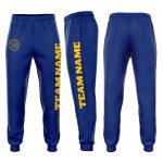 Royal Gold Custom Fleece Joggers Sweatpants for Men and Women Custom Royal Gold Fleece Jogger Sweatpants
