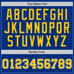 Custom Royal Gold Light Blue Basketball Jersey - Authentic Throwback Style Custom Royal Gold-Light Blue Authentic Throwback