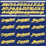 Custom Royal Gold-White Authentic Baseball Jersey for Men - Personalized Sports Apparel Custom Royal Gold-White Authentic