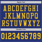 Royal Gold and White Custom Authentic Throwback Football Jersey - Mesh Design Custom Royal Gold-White Mesh Authentic Throwback
