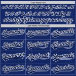 Custom Royal Gray White Baseball Jersey - Authentic Sports Apparel Jersey Custom Royal Gray-White Authentic Baseball Jersey