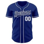 Custom Royal Gray White Baseball Jersey - Authentic Sports Apparel Jersey Custom Royal Gray-White Authentic Baseball Jersey