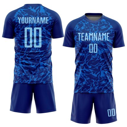 Light Blue Sublimation Soccer Jersey Custom Royal Style 8542 - Performance Uniform Custom Royal Light Blue Sublimation Soccer