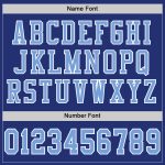Custom Light Blue White Mesh Authentic Football Jersey - Custom Football Apparel Custom Royal Light Blue-White Mesh Authentic